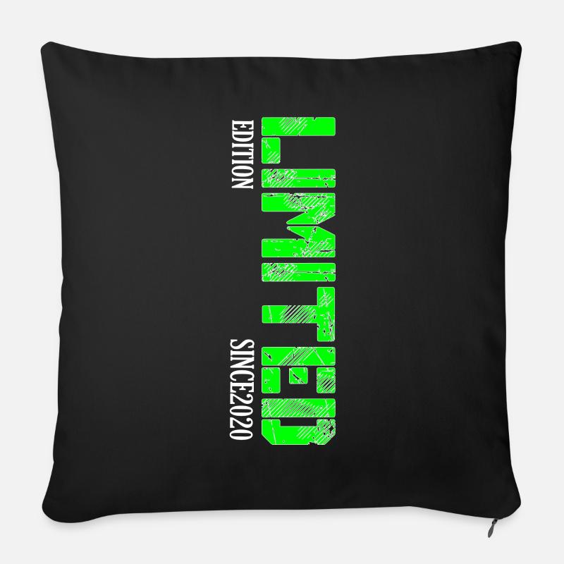 Limited Edition - Housse de coussin décorative 45 x 45 cm - noir