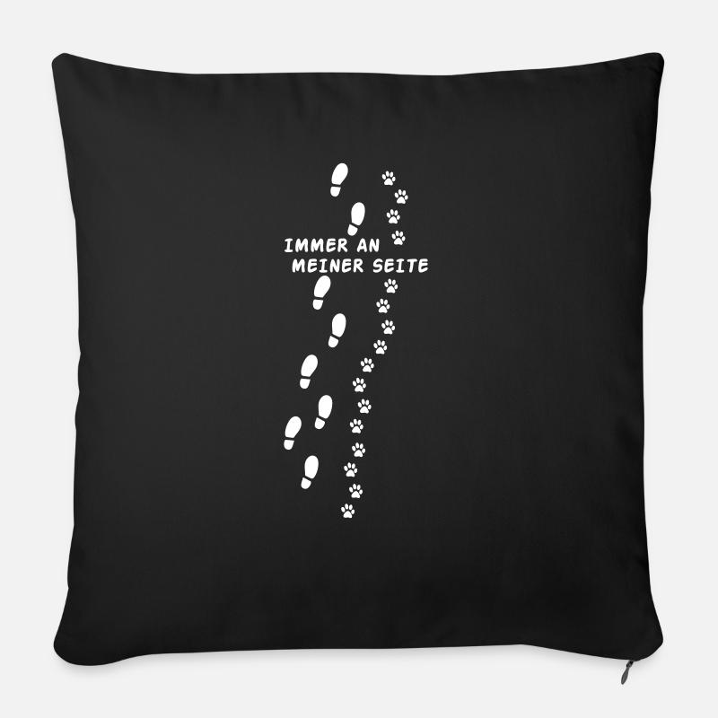 Immer an Deiner Seite - Sofakissenbezug 45 x 45 cm - Schwarz