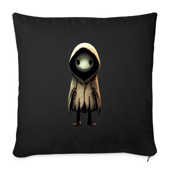 Niedliches Monster - Sofakissenbezug 45 x 45 cm - Schwarz - Vorne