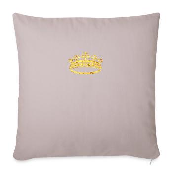 golden crown 05 - Sofa pillowcase 17,3'' x 17,3'' (45 x 45 cm) - light taupe - Front