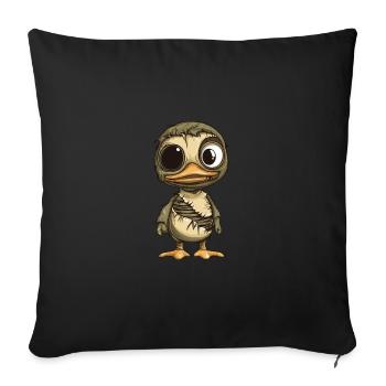 Duck Halloween Funny Zombie - Sofa pillowcase 17,3'' x 17,3'' (45 x 45 cm) - black - Front