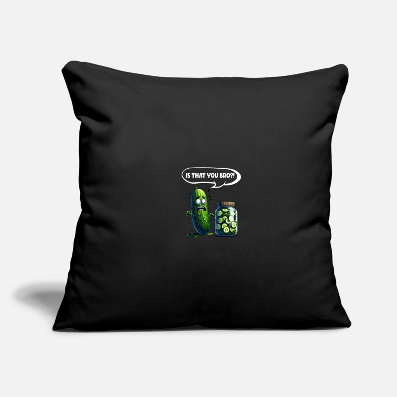 C’est toi mon frère ?! Cornichon de concombre Amateurs de concombre Housse de coussin décorative 45 x 45 cm