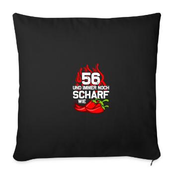 56e anniversaire Né en 1969 Cadeau d’anniversaire - Housse de coussin décorative 45 x 45 cm - noir - Devant