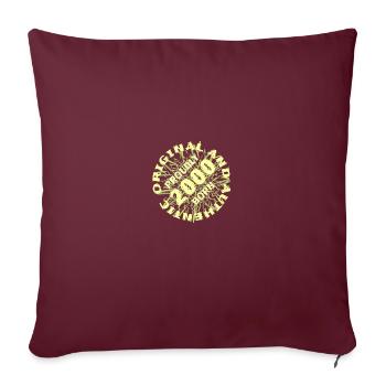Édition originale 2000 - Housse de coussin décorative 45 x 45 cm - bordeaux - Devant