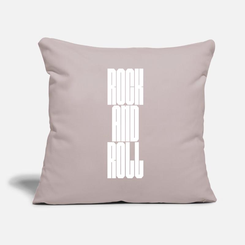 Rock and Roll  Bold Typography Sofa pillowcase 17,3'' x 17,3'' (45 x 45 cm)