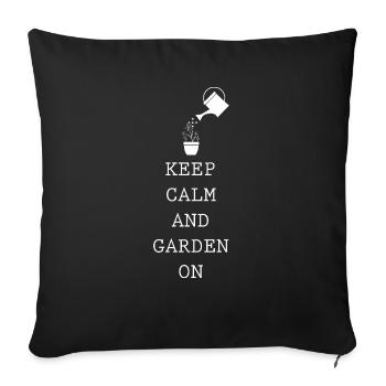 Florist Flower Plant Nature Gardener - Sofa pillowcase 17,3'' x 17,3'' (45 x 45 cm) - black - Front