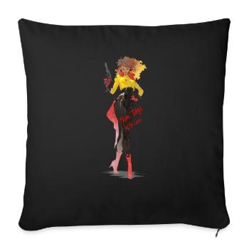 De Tokyo avec amour 1 - Housse de coussin décorative 45 x 45 cm - noir - Devant