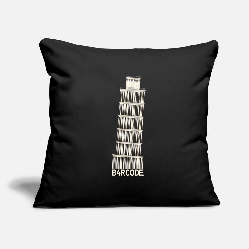 B4RCODE. Pise Housse de coussin décorative 45 x 45 cm