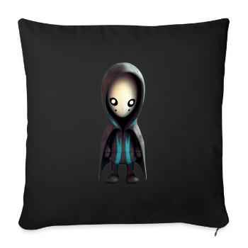 Monstre mignon - Housse de coussin décorative 45 x 45 cm - noir - Devant