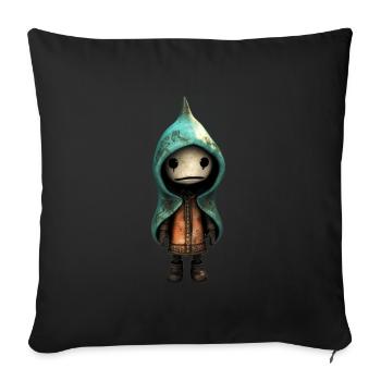 Monstre mignon - Housse de coussin décorative 45 x 45 cm - noir - Devant