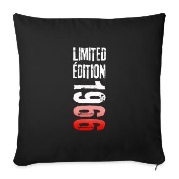 LIMITED EDITION 1966 - Housse de coussin décorative 45 x 45 cm - noir - Devant