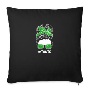 Archer Tante Tir à l’arc - Housse de coussin décorative 45 x 45 cm - noir - Devant