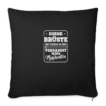 Musicien Brass Shirt Music Music Award · Récompensé - Housse de coussin décorative 45 x 45 cm - noir - Devant