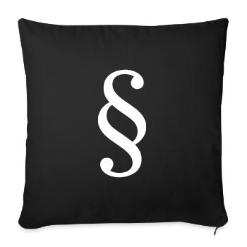Law Lawyer Paragraph Lawyer Court Law - Sofa pillowcase 17,3'' x 17,3'' (45 x 45 cm) - black - Front