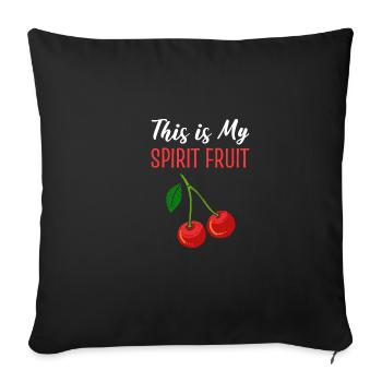 Cadeau Ghost Fruit Picker - Housse de coussin décorative 45 x 45 cm - noir - Devant