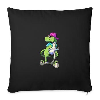 Scooter Roller - Sofakissenbezug 45 x 45 cm - Schwarz - Vorne