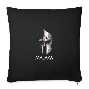 Malaka Sparta Spartan Warrior Cadeau - Housse de coussin décorative 45 x 45 cm - noir - Devant