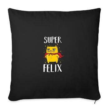 Felix - Sofa pillowcase 17,3'' x 17,3'' (45 x 45 cm) - black - Front