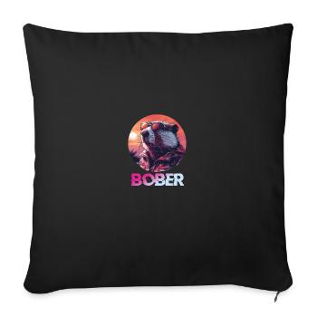 Bober Bóbr Koszula Jakie Bydle Polnisch Meme - Sofakissenbezug 45 x 45 cm - Schwarz - Vorne