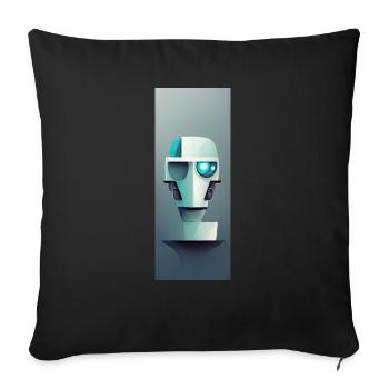 Résumé du robot - Housse de coussin décorative 45 x 45 cm - noir - Devant