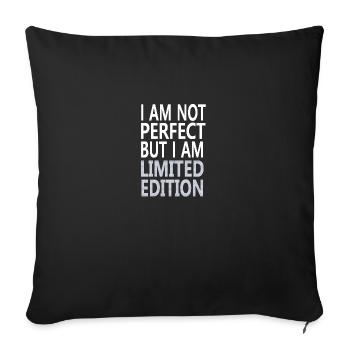 Je suis unique - Housse de coussin décorative 45 x 45 cm - noir - Devant