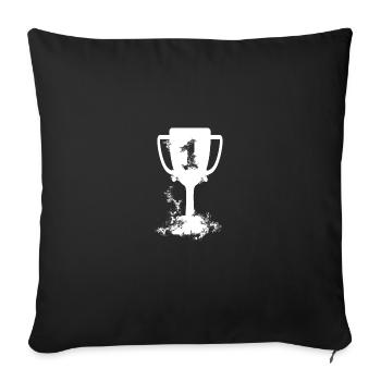 Pokal Gold - Sofakissenbezug 45 x 45 cm - Schwarz - Vorne