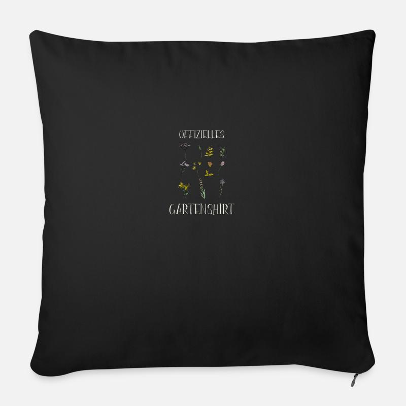 Mein Garten mein Maulwurf Design für Gärtner - Sofakissenbezug 45 x 45 cm - Schwarz