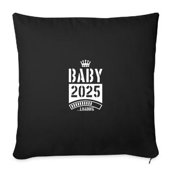 Baby 2025 Loading - Sofa pillowcase 17,3'' x 17,3'' (45 x 45 cm) - black - Front