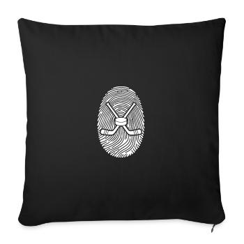 Hockey Players Hockey - Sofa pillowcase 17,3'' x 17,3'' (45 x 45 cm) - black - Front