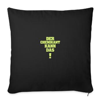 Chemical Technician as Funny - Sofa pillowcase 17,3'' x 17,3'' (45 x 45 cm) - black - Front