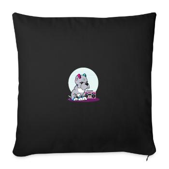 Hip Hop Beat Producer Retro Ghetto Blaster 1990s - Sofakissenbezug 45 x 45 cm - Schwarz - Vorne