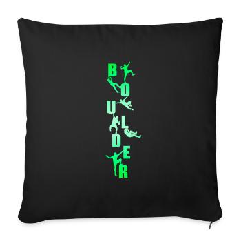 Boulder - Sofa pillowcase 17,3'' x 17,3'' (45 x 45 cm) - black - Front