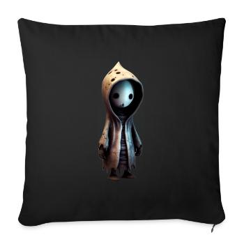 Niedliches Monster - Sofakissenbezug 45 x 45 cm - Schwarz - Vorne