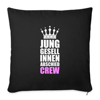 Hen Party Crew - Sofa pillowcase 17,3'' x 17,3'' (45 x 45 cm) - black - Front