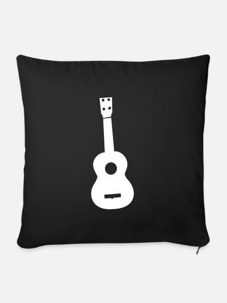 gitarre - Sofakissenbezug 45 x 45 cm - Schwarz