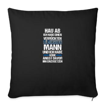 Grecs Grèce - Housse de coussin décorative 45 x 45 cm - noir - Devant