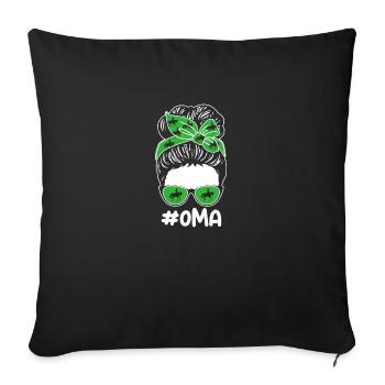 Monter à cheval - Housse de coussin décorative 45 x 45 cm - noir - Devant
