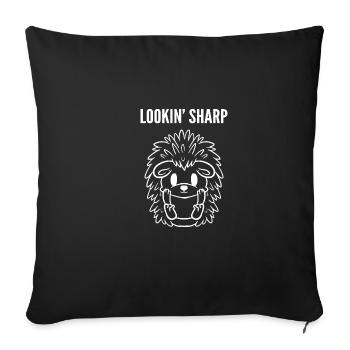 Schauen Sie scharf aus Haustier Liebhaber Gift - Sofakissenbezug 45 x 45 cm - Schwarz - Vorne