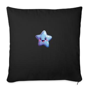 Étoile - Housse de coussin décorative 45 x 45 cm - noir - Devant