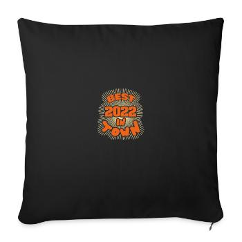 2022 - Housse de coussin décorative 45 x 45 cm - noir - Devant