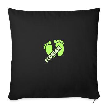 Birth Florian - Sofa pillowcase 17,3'' x 17,3'' (45 x 45 cm) - black - Front