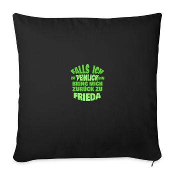 Enterrement de vie de garçon Frieda - Housse de coussin décorative 45 x 45 cm - noir - Devant