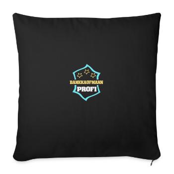 Banquier comme profession - Housse de coussin décorative 45 x 45 cm - noir - Devant