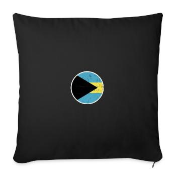 Bahamas Drapeau Bahaman Bahaméen - Housse de coussin décorative 45 x 45 cm - noir - Devant