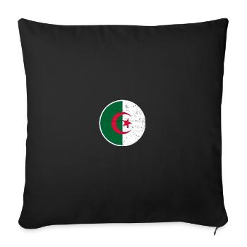 Algeria Algeria Algerian flag - Sofa pillowcase 17,3'' x 17,3'' (45 x 45 cm) - black - Front