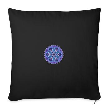 Mandala - Sofa pillowcase 17,3'' x 17,3'' (45 x 45 cm) - black - Front