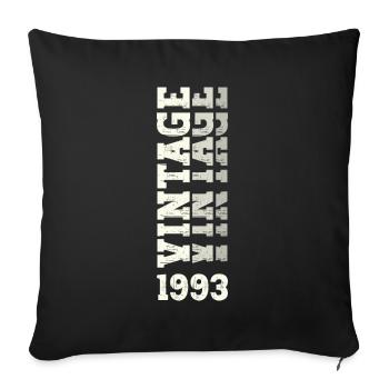 30th Birthday Man Vintage 1993 Vintage - Sofa pillowcase 17,3'' x 17,3'' (45 x 45 cm) - black - Front