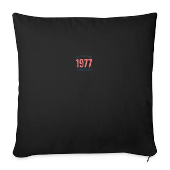 Limitierte Auflage 1977 - Sofakissenbezug 45 x 45 cm - Schwarz - Vorne