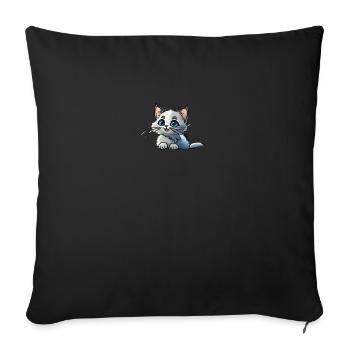 Baby Kitty - Sofakissenbezug 45 x 45 cm - Schwarz - Vorne