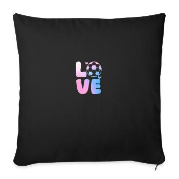 Joueur de football Football - Housse de coussin décorative 45 x 45 cm - noir - Devant